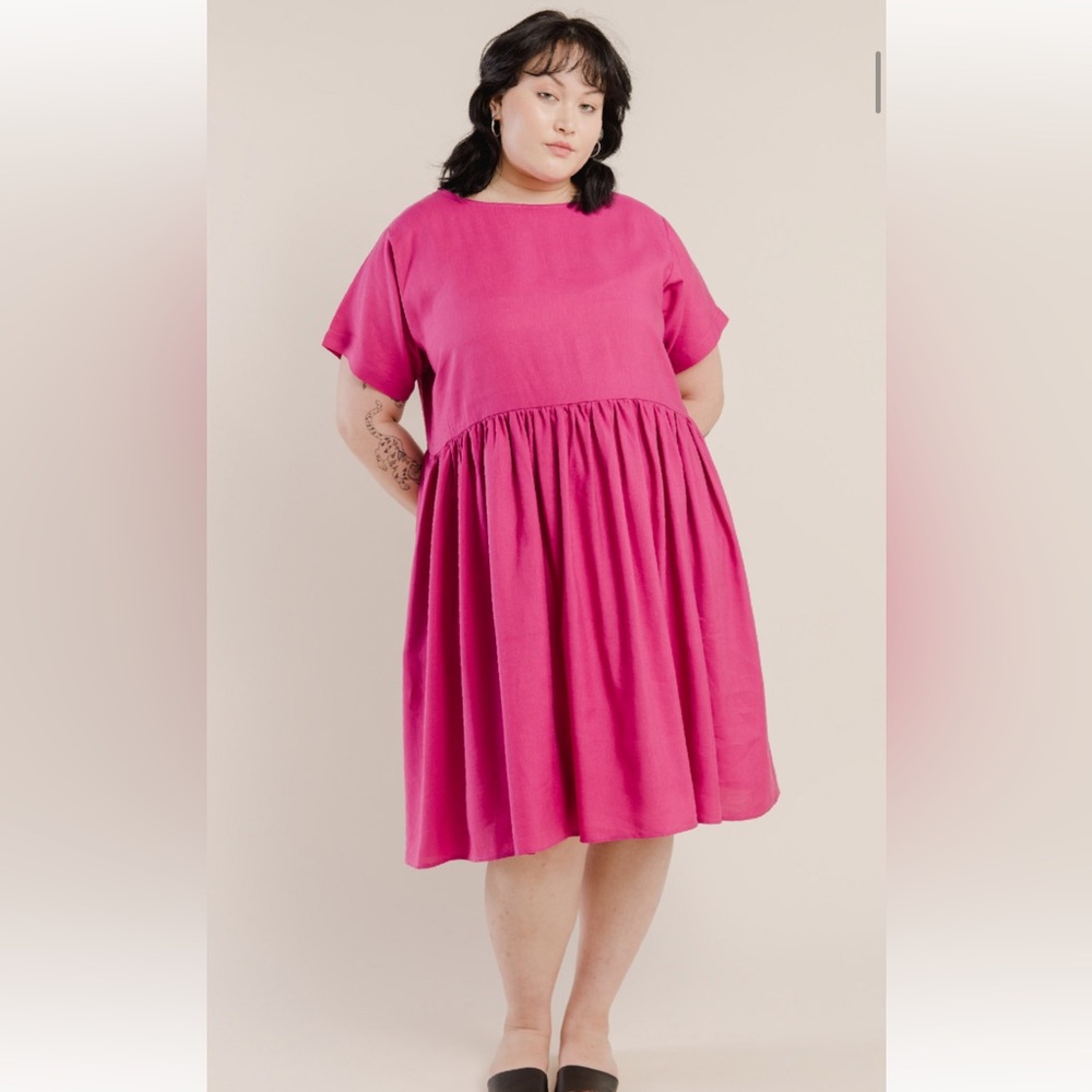 Tradlands Pink Cactus Flower Nico Dress